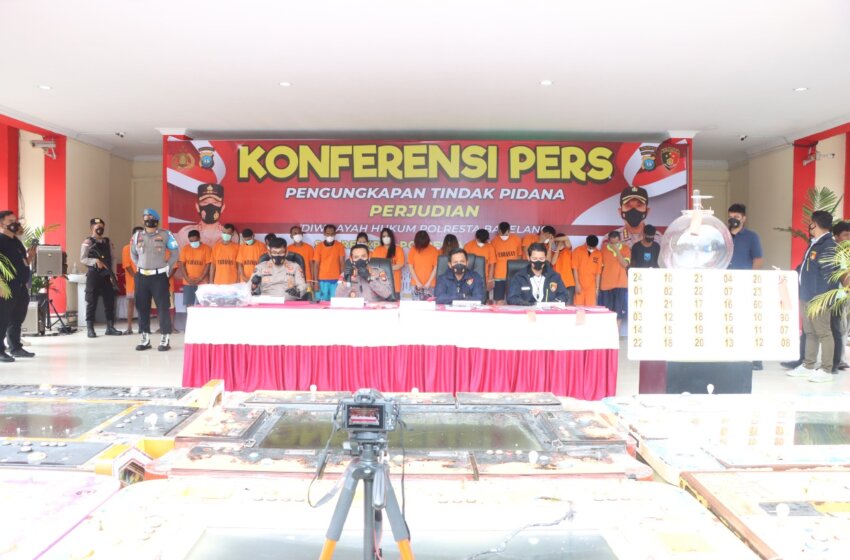  Kapolresta Barelang Kembali Menggelar Konferensi Pers Ungkap 6 Jenis Perjudian di Kota Batam