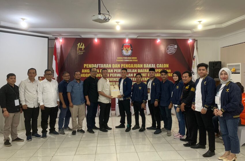  Partai Garuda Daftarkan Bacaleg Pemilu 2024 ke KPU Sumatera Utara