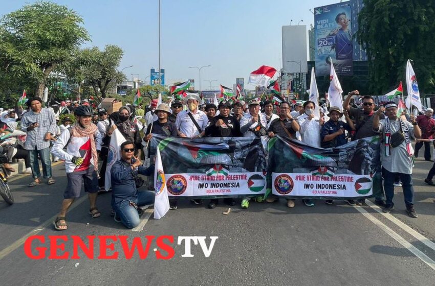  IWO Indonesia Gelar Aksi Solidaritas Palestina, Ini Pesan Ketua Umum.