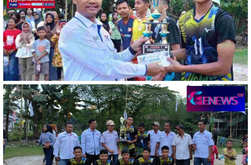  DPD Partai Perindo Serdang Bedagai Sukses Tingkatkan Generasi Muda Olahraga Bola Volly Melalui Turnamen Perindo Cup
