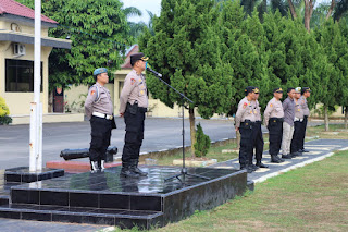  Kapolres Sergai Diwakili Kabag Ops Pimpin Apel Kesiapan Pengamanan Pleno di Kecamatan Sergai